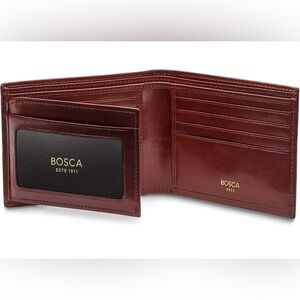 Bosca Men's Leather Wallet - Brown